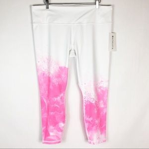 Athleta Elation Mineral 7/8 Tights Pink Leggings